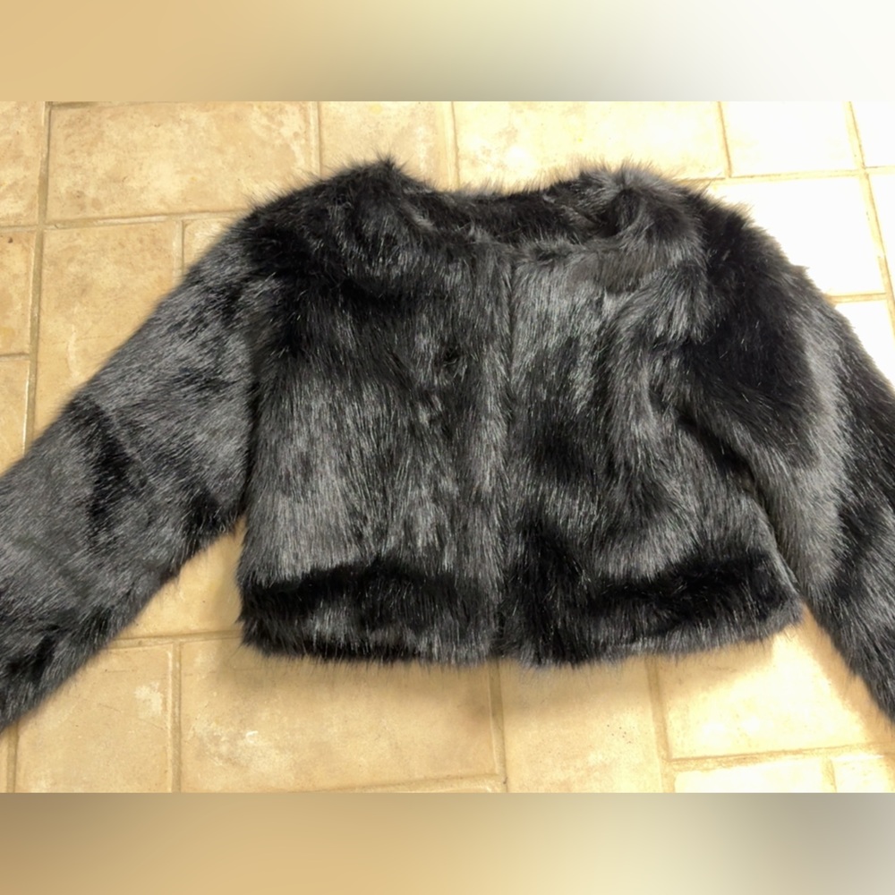 Black Faux Fur Jacket